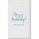 Darling Happy Birthday Linen Like Guest Towels Image 1 of 2